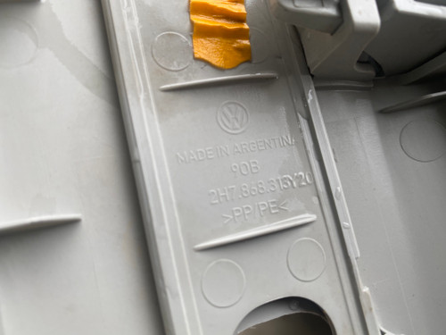 VW AMAROK USED RH UPPER B PILLAR TRIM WITH HANDLE 2H7 868 313 Y 20