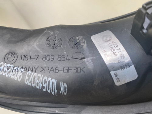 BMW E70 X5 3L DIESEL USED INTERCOOLER  PIPE 1161-7 809 834   473 71 06 - 02  118844 14