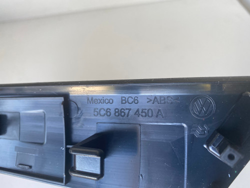 VW JETTA 2011 ON USED RHR DOOR TRIM SILVER INSERT 5C6 867 450 A