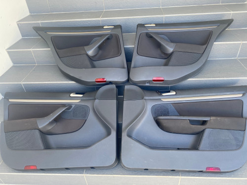 VW GOLF MK5 USED SET OF 4 RE TRIMMED DOOR TRIMS WITH HANDLES