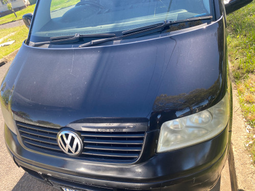 VW TRANSPORTER T5 EARLY USED BONNET IN BLACK 9CZ PAINT CODE 