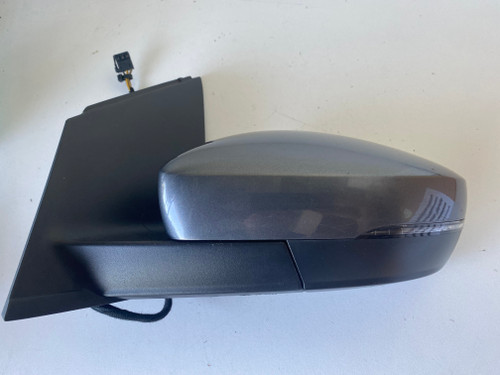 VW POLO 6R 2014 0N USED LH DOOR MIRROR IN GREY 6C2 857 501 C  9B9 D7R PAINT CODE