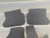 VW CADDY LIFE USED BLACK FLOOR MATS 