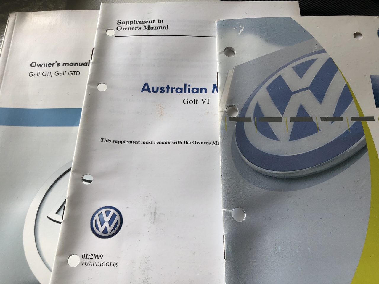 VW GOLF MK6 GTI MANUAL USED LOG BOOKS
