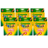 Crayola Large Washable Crayons, 16 Per Box, 6 Boxes