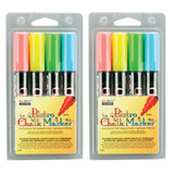 Fine Tip Chalk Marker Set - Fluorescent Colors - UCH4824A