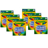 Crayola® Ultra-Clean Washable Markers, Conical Tip - Set of 8