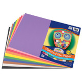 Construction Paper, 5 Assorted Hot Colors, 12 x 18, 50 Sheets