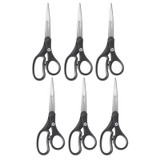 All Purpose Value Scissors, 8 Straight, Assorted Colors, Pack of