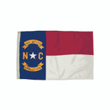 Durawavez Nylon Outdoor Flag with Heading & Grommets, North Carolina, 3ft x 5ft