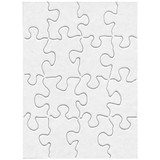 Hygloss Compoz A Puzzles 5 12 x 8 White 28 Pieces Per Puzzle Pack Of 24  Puzzles - Office Depot