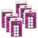 Adhesive Magnet Dots, 3/4", 100 Per Pack, 6 Packs