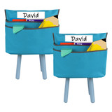 Medium Chair Cubbie, 15", Seaside Blue, Pack of 2