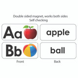 ABC Picture Words Double-Sided Magnets, 27 Per Pack, 3 Packs