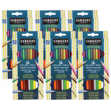 Bicolored Colored Pencils, 12 Per Pack, 6 Packs