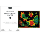 Scratch Art Paper Multicolor, 8.5" x 11", 50 Sheets