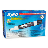 Low Odor Dry Erase Markers, Bullet Tip, Black, Pack of 12