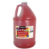 Art-Time Tempera Paint, Red, Gallon