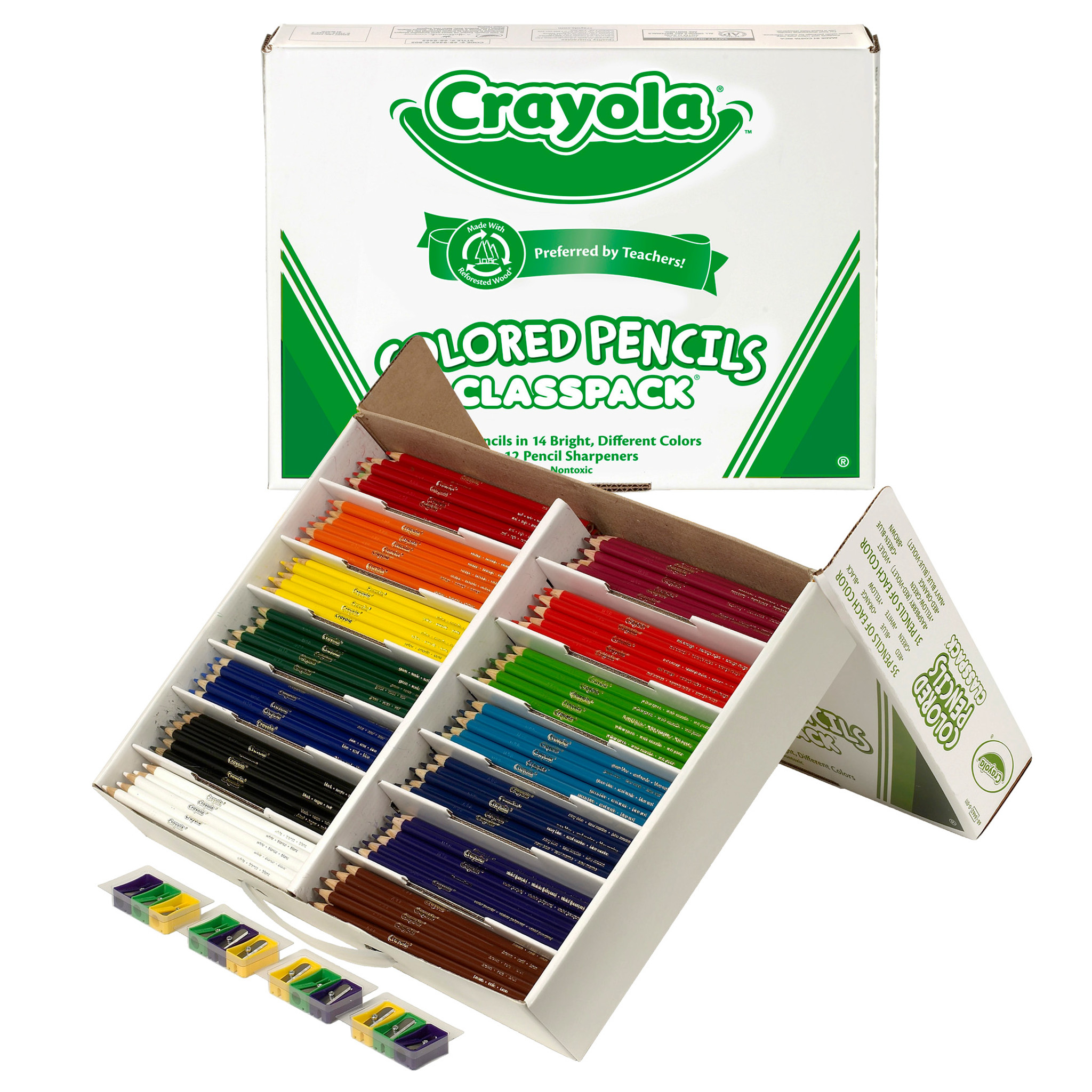 Crayola Colored Pencils Classpack, 240 Count Bulk Classroom Supplies Some  Use