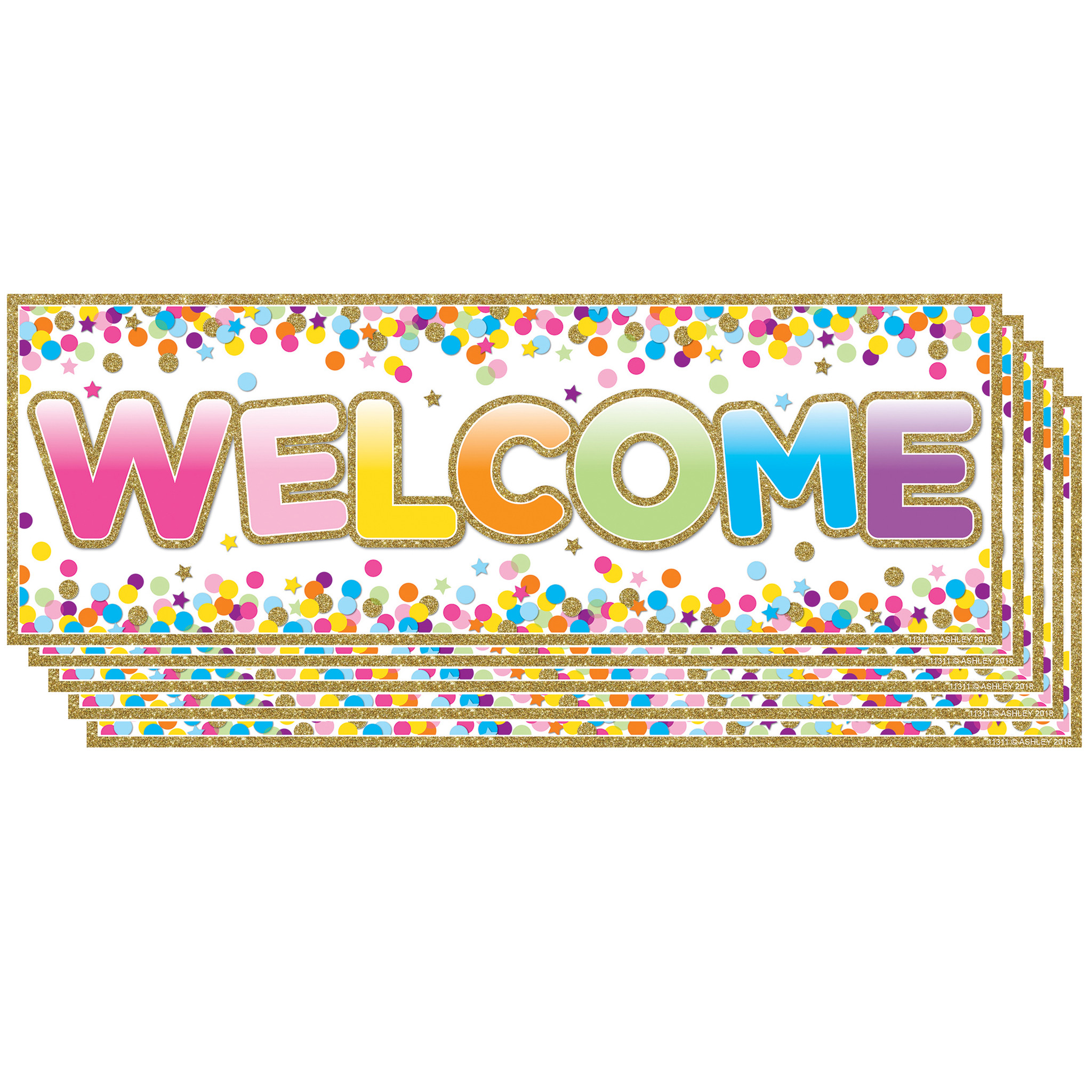 Confetti Bienvenidos (Spanish Welcome) Banner