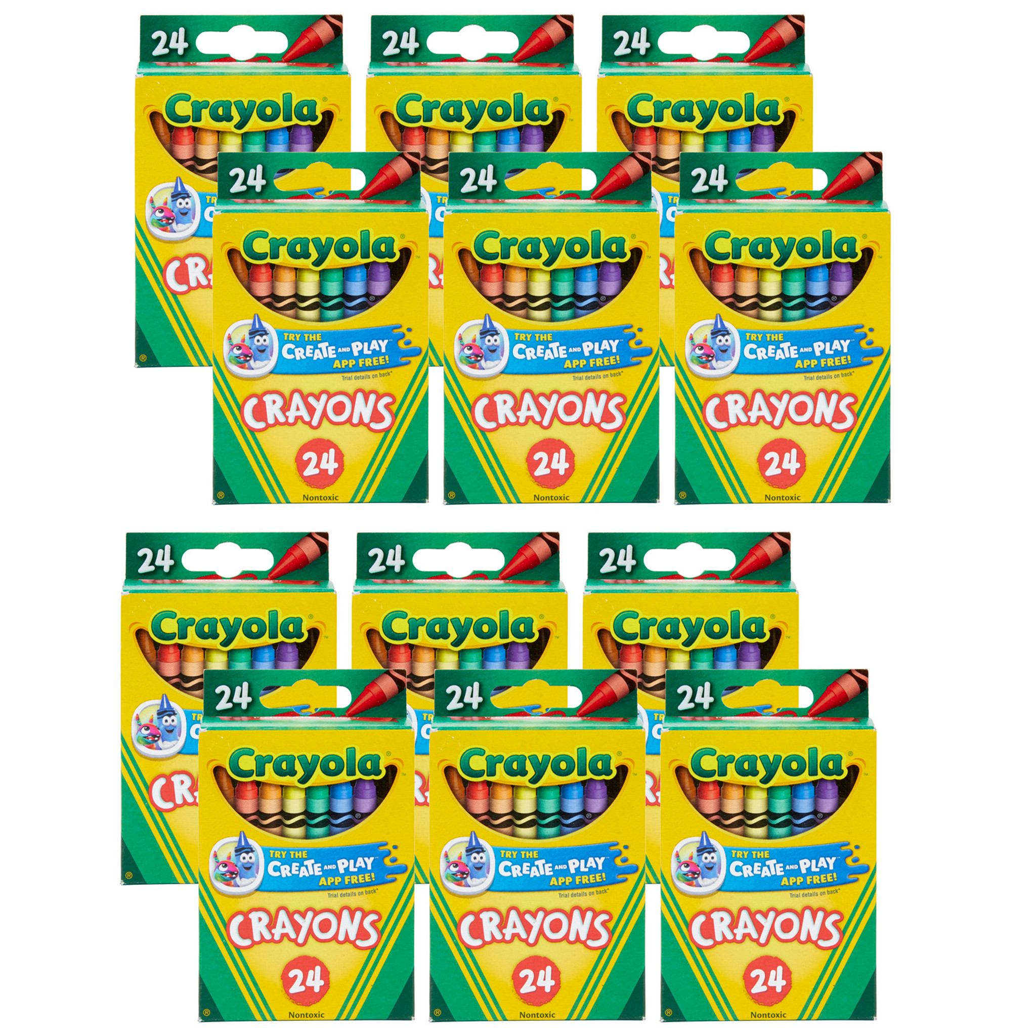 Crayola 12 Count Bulk Crayons, Green