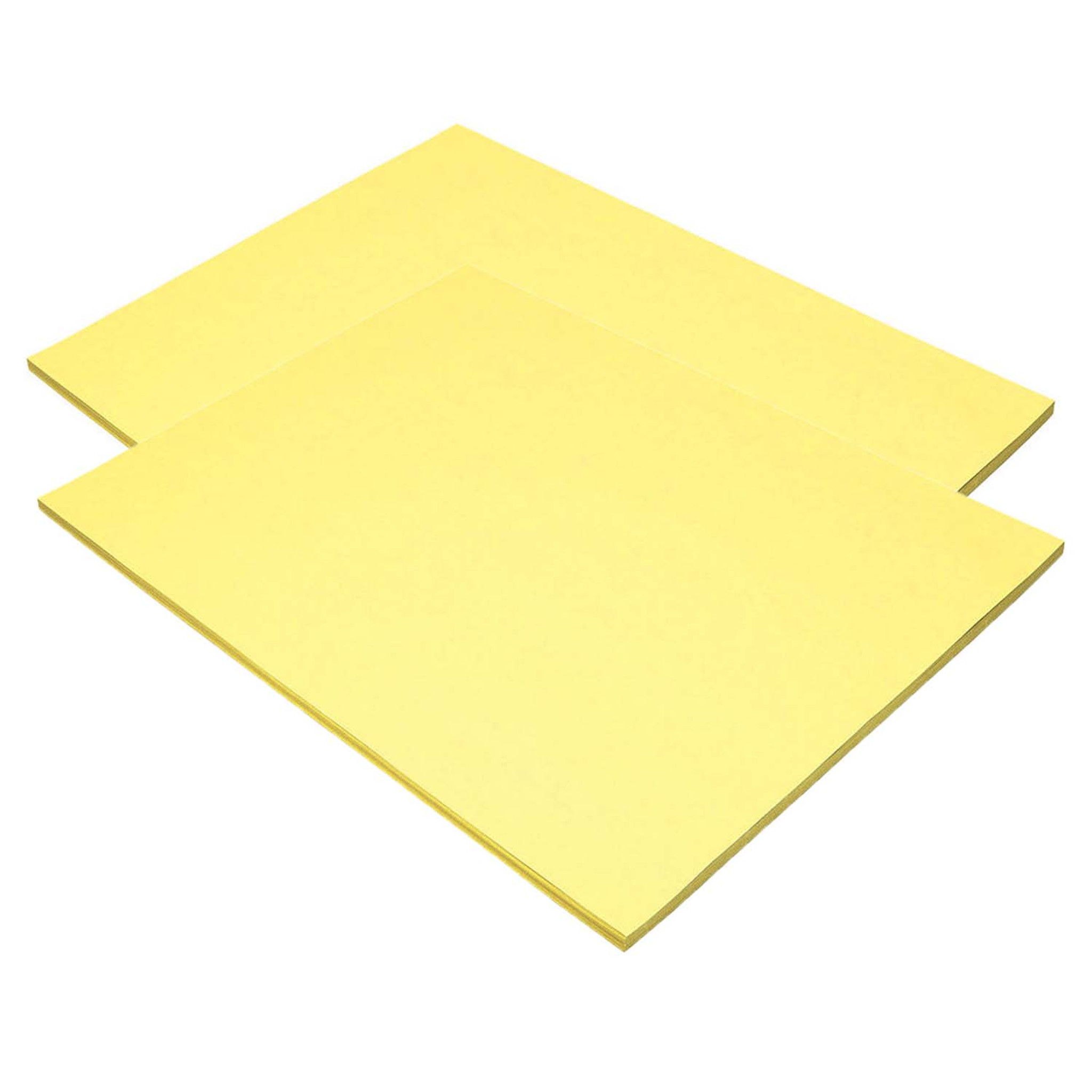 Tru-Ray Construction Paper, Yellow, 12 x 18, 50 Sheets per Pack, 5 Packs