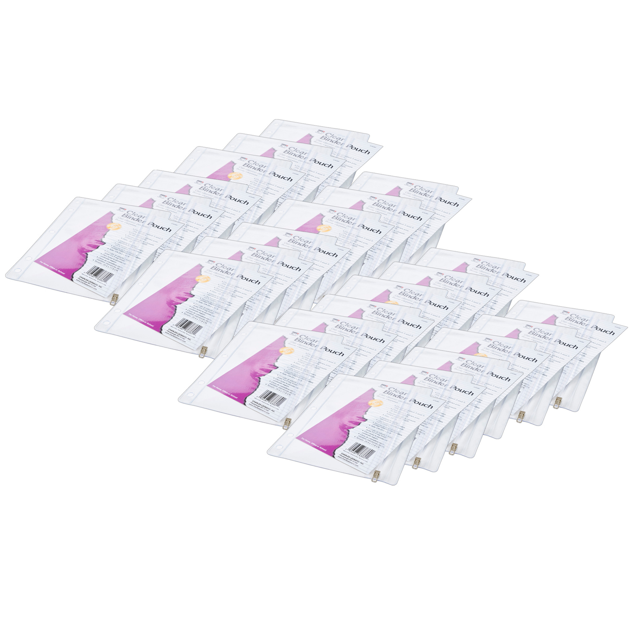 4 Packs: 24 ct. (96 total) Clear Vinyl Pencil Pouches with Zip
