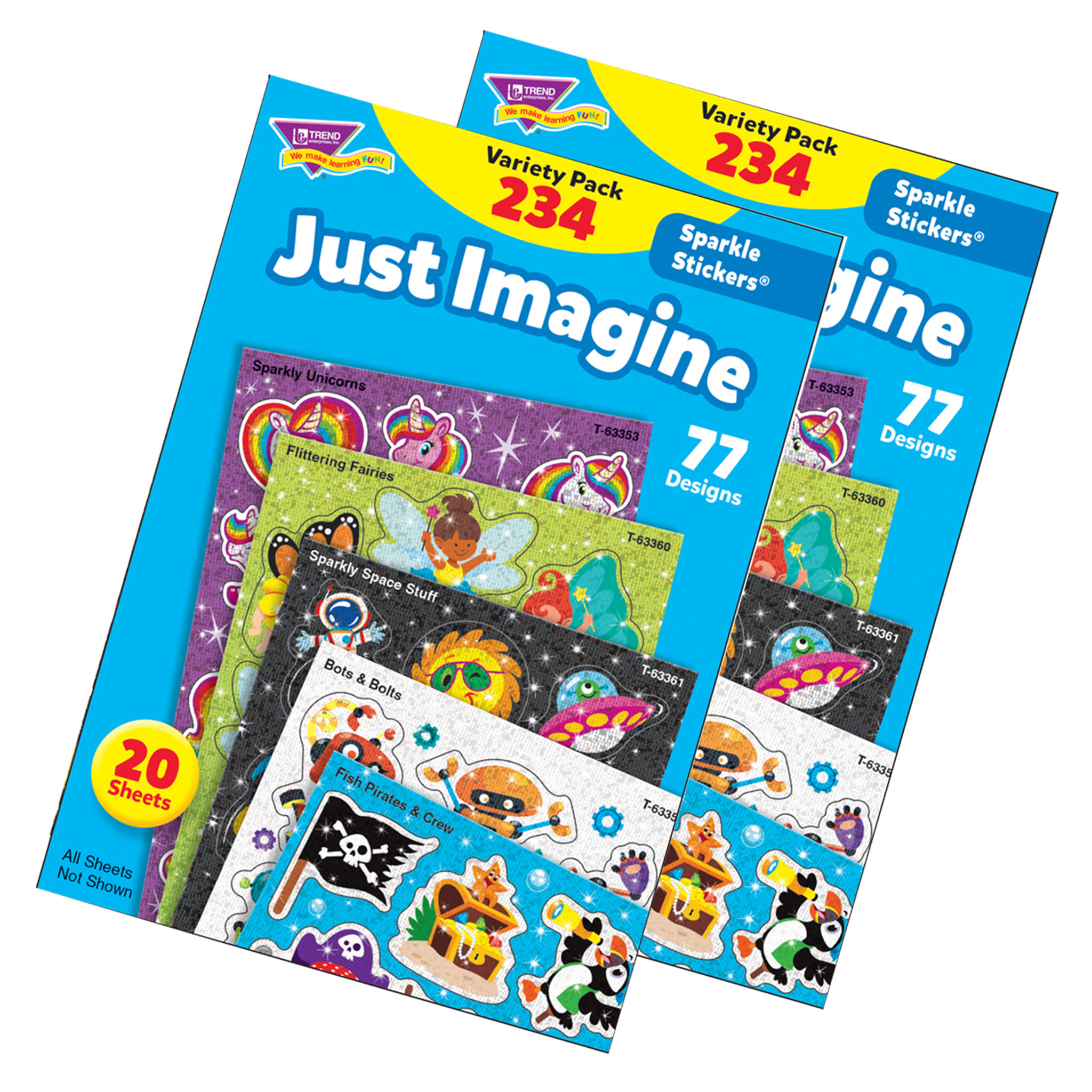 Lakeshore Just Imagine Sparkle Stickers - Variety Pack