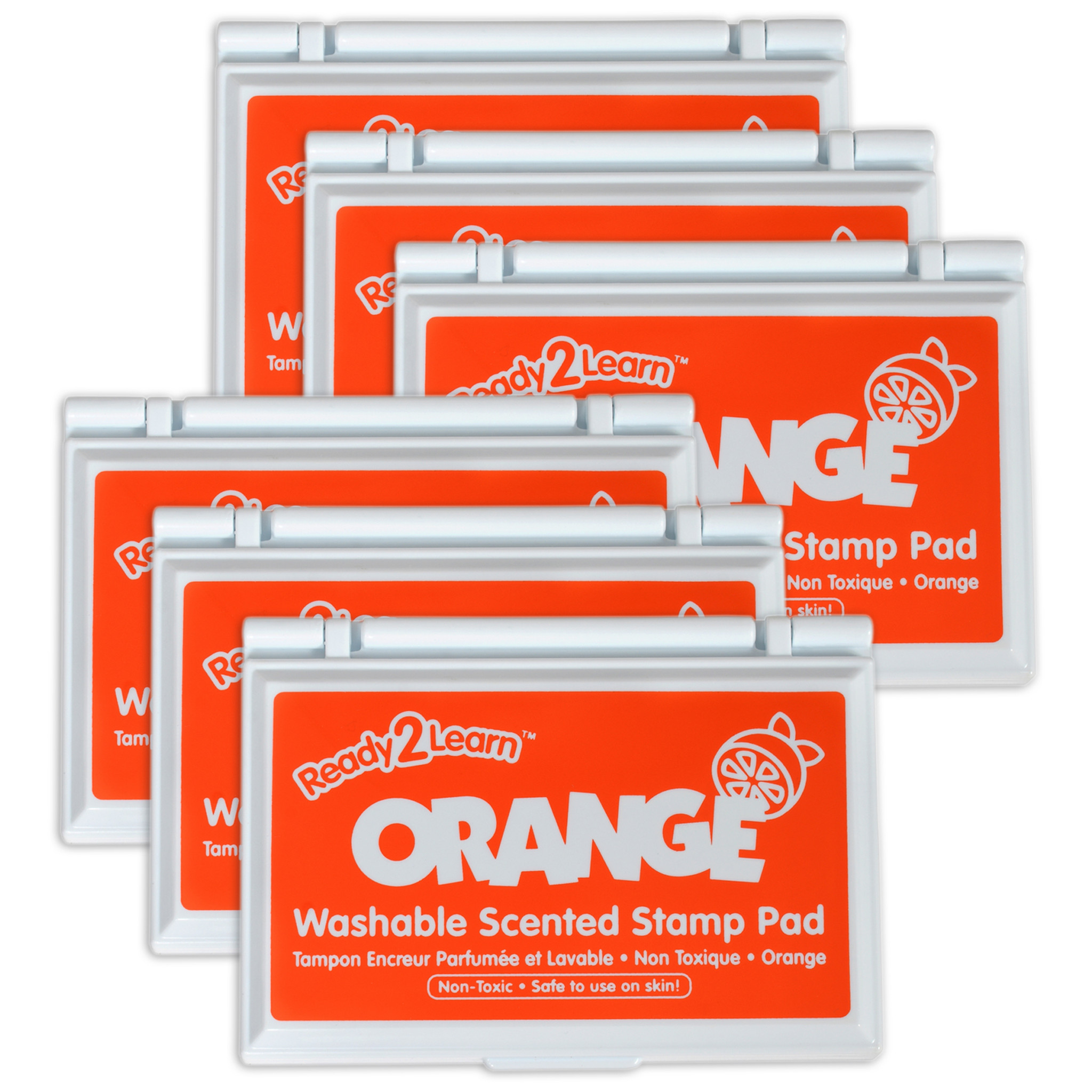 Ready2Learn Jumbo Washable Stamp Pad,Pack of 6 - Orange