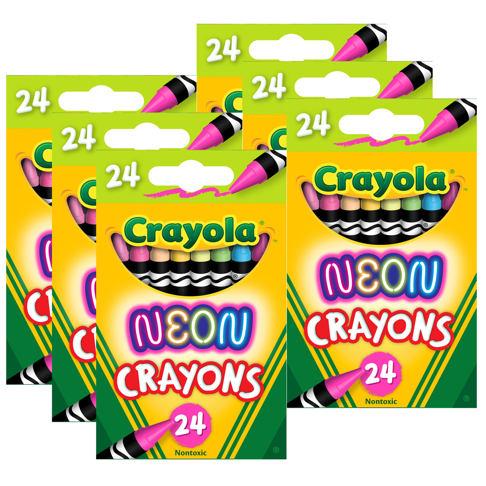 Crayola 24 Bold & Bright Construction Paper Crayons