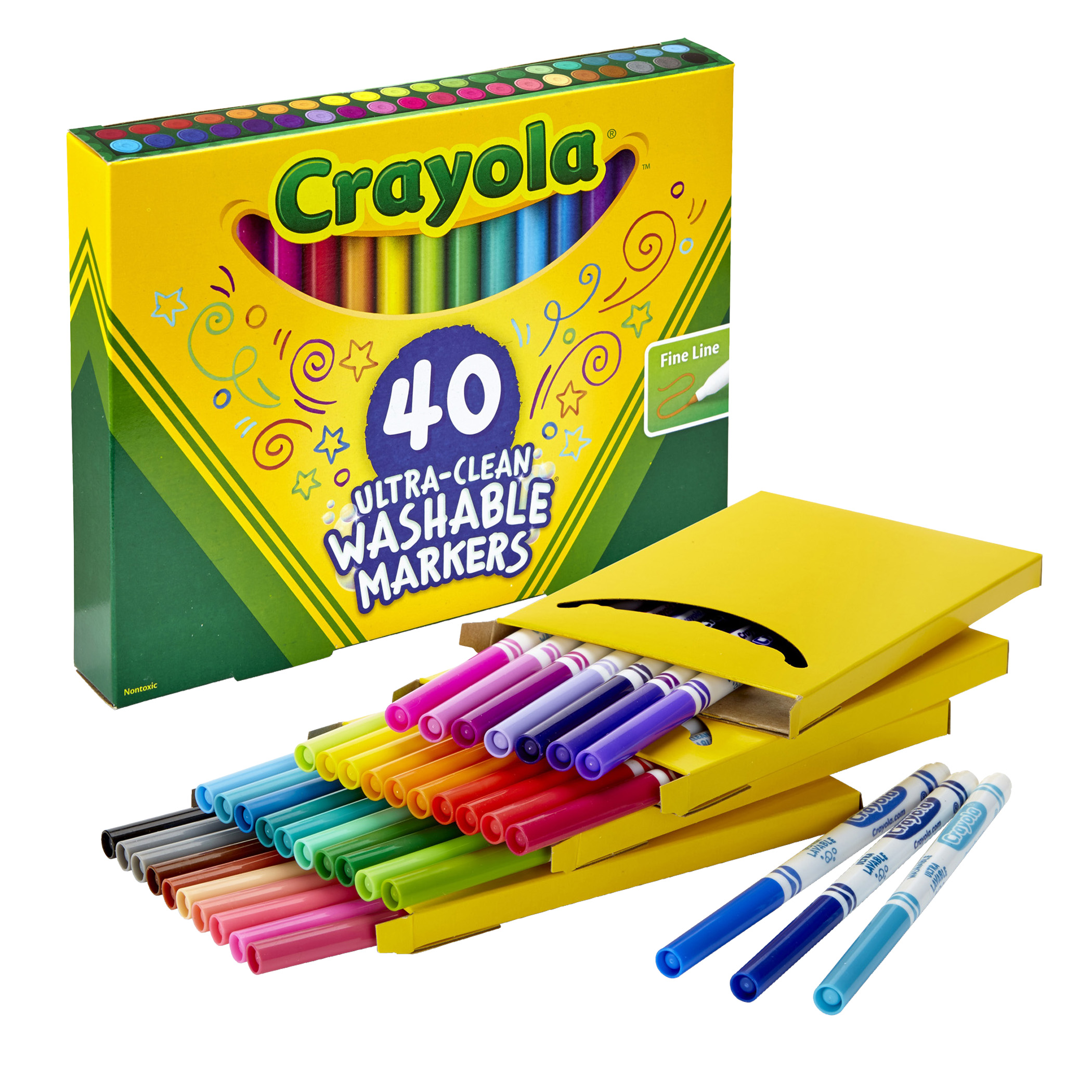 Bulk Ultra-Clean Washable Markers & Large Crayons, 256 Count Classpack, Crayola.com