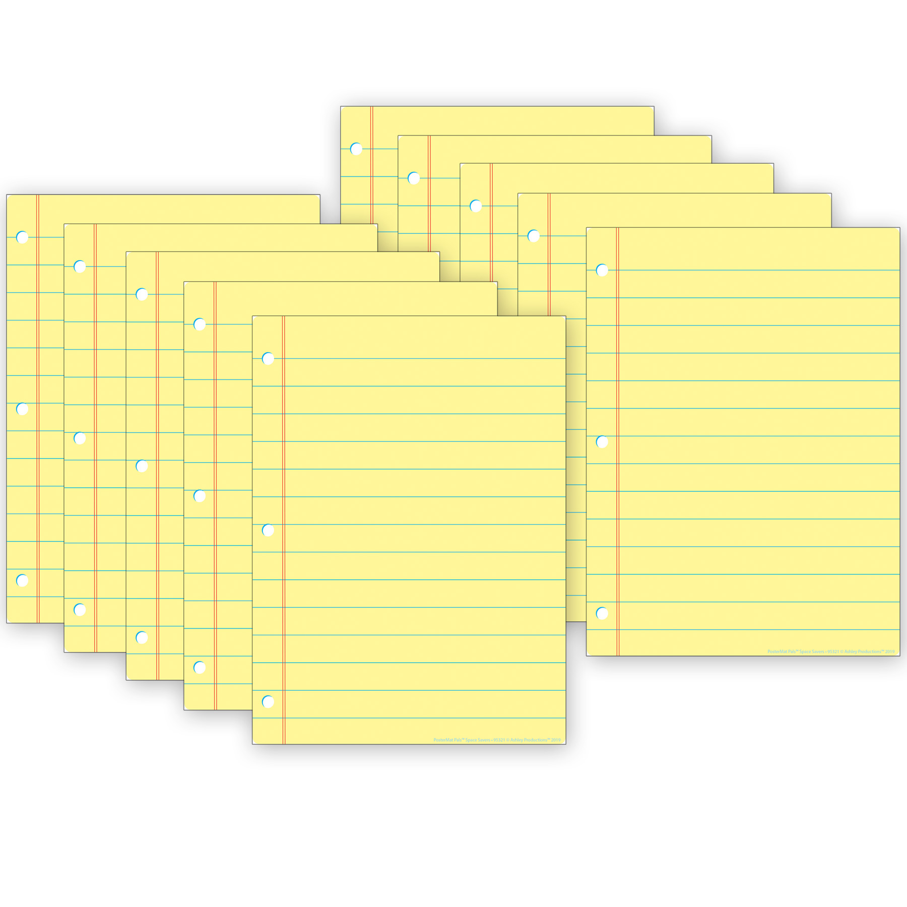 Notebook Paper Poly Poster