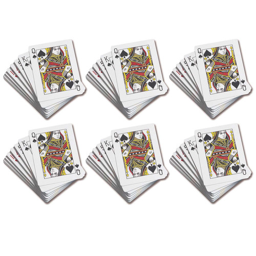 Blank Playing Cards, 50 Per Pack, 6 Packs