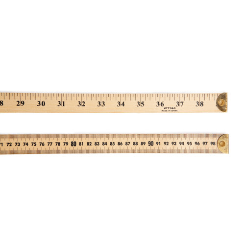 Wooden Meter Stick, Plain Ends, Pack of 3