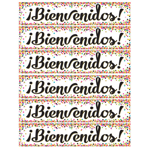 Confetti Bienvenidos (Spanish Welcome) Banner