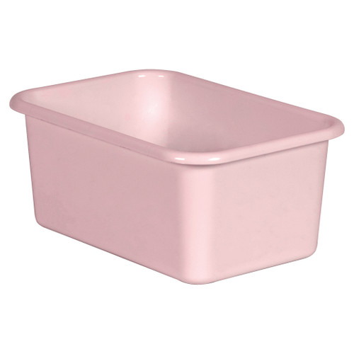 Blush Small Plastic Storage Bin