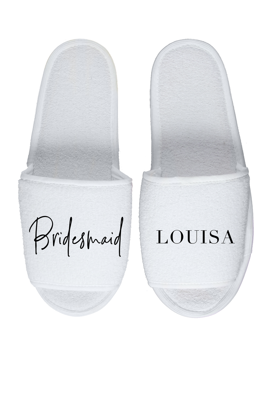 bridal party slippers