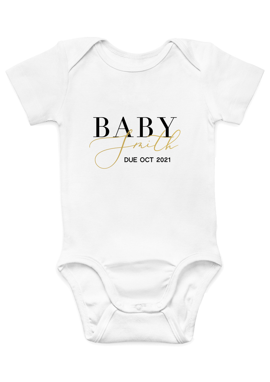 Personalised baby clothes next clearance day delivery