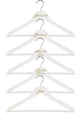 White Personalised Coat hanger