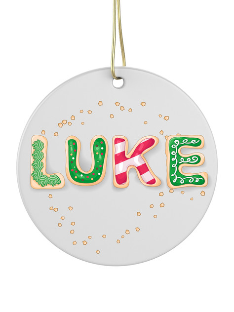 Cookie Letters - Personalised Bauble