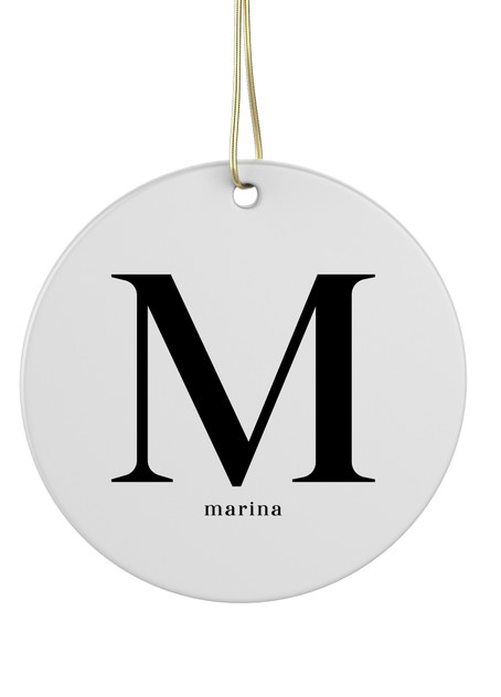 Initial - Personalised Bauble