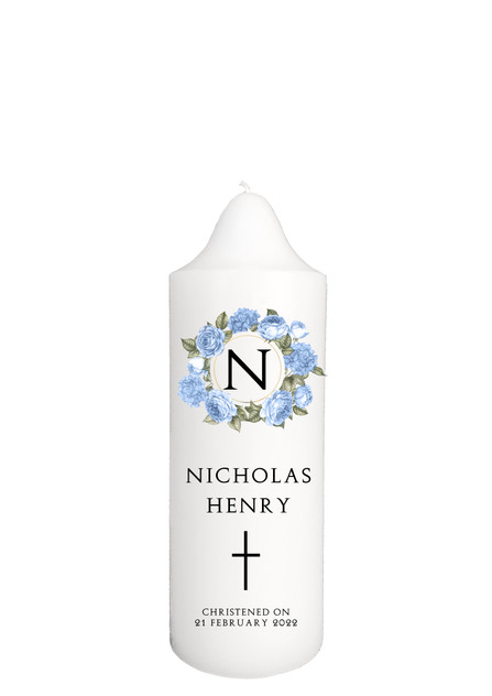 Nicholas Henry - Christening Baptism Candle