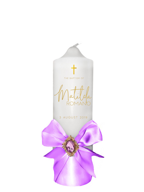 Matilda - Christening Baptism Candle