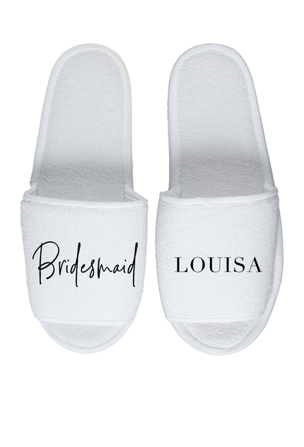 Bridal Party Name Slippers
