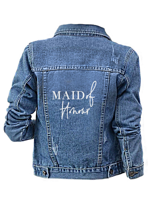 Bridal Denim Jacket - Maid of Honour