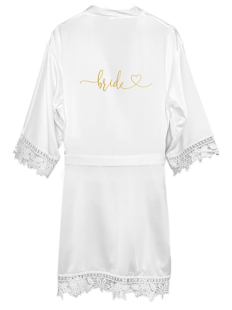 Heart Bridal Robe