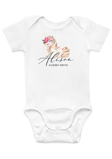 Sleeping Unicorn - Custom Onesie