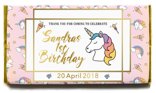 Magical Unicorn Chocolate Bomboniere
