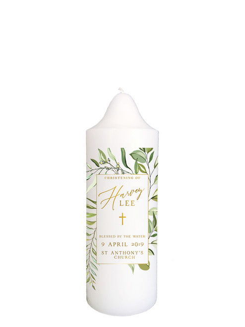 Harvey Lee - Christening Candle