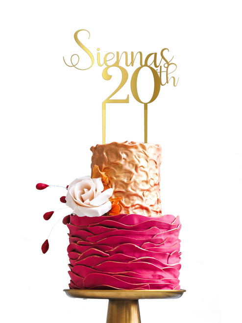 Name & Age - Cake Topper